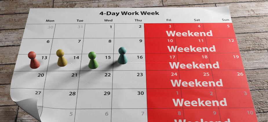 Die Vier-Tage-Woche: Mehr Leistung trotz reduzierter Arbeitszeit Die Vier-Tage-Woche: Mehr Leistung trotz reduzierter Arbeitszeit