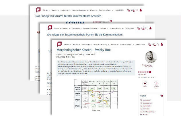 Methoden und Fachartikel im projektmagazin