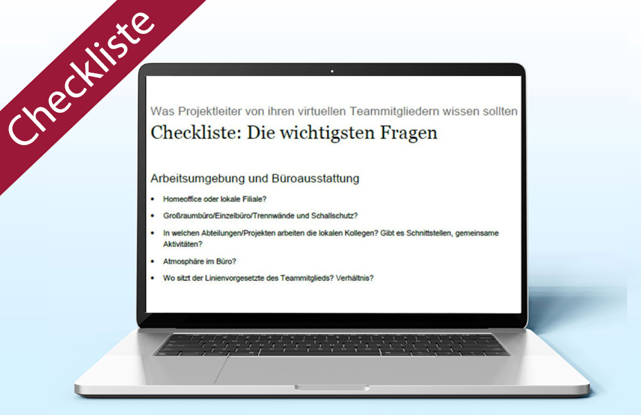Virtuelle Teamführung | Checkliste PDF