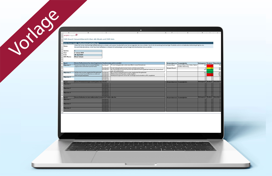 Objectives & Key Results | Excel-Vorlagen & Checkliste Objectives & Key Results | Excel-Vorlagen & Checkliste
