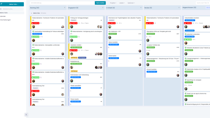 Persönliches Kanban