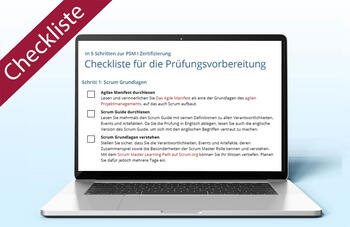 Checkliste für die Prüfungsvorbereitung PSM 1